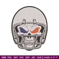 Skull Helmet Denver Broncos embroidery design, Broncos embroidery, NFL embroidery, sport embroidery, embroidery design.
