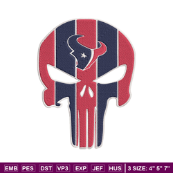 Skull Houston Texans embroidery design, Houston Texans embroidery, NFL embroidery, sport embroidery, embroidery design