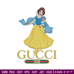 Snow White Gucci Embroidery design, Snow White cartoon Embroidery, cartoon design, Embroidery File, Instant download.