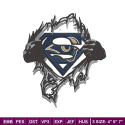 Superman Symbol Los Angeles Rams embroidery design, Rams embroidery, NFL embroidery, sport embroidery, embroidery design