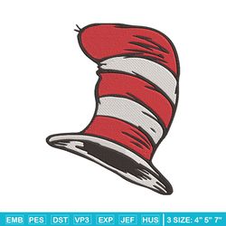 cat in the hat embroidery design, dr seuss embroidery, embroidery file, embroidery design, digital download.