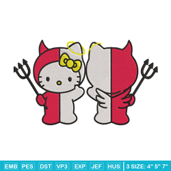 Hello kitty demon Embroidery Design,Hello kitty Embroidery,Embroidery File,Anime Embroidery,Anime shirt,Digital download