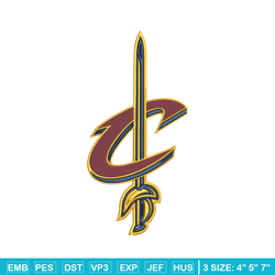 Cleveland Cavaliers logo embroidery design, NBA embroidery, Sport embroidery,Embroidery design, Logo sport embroidery