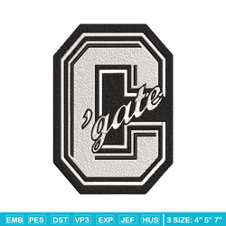 Colgate University logo embroidery design, NCAA embroidery, Embroidery design, Logo sport embroidery, Sport embroidery