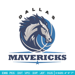 Dallas Mavericks logo embroidery design, NBA embroidery,Sport embroidery, Embroidery design, Logo sport embroidery.