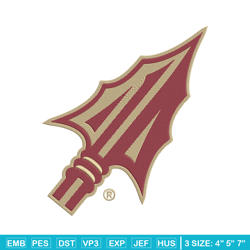 Florida State logo embroidery design, Sport embroidery, logo sport embroidery, Embroidery design, NCAA embroidery