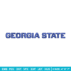 Georgia State Panthers logo embroidery design,Sport embroidery, logo sport embroidery,Embroidery design, NCAA embroidery