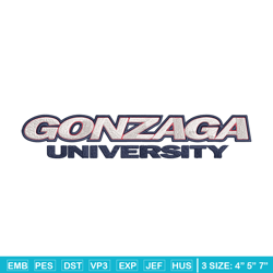 Gonzaga Bulldogs logo embroidery design, NCAA embroidery, Embroidery design, Logo sport embroidery, Sport embroidery