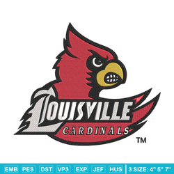 Louisville Cardinals logo embroidery design, NCAA embroidery,Sport embroidery,Logo sport embroidery,Embroidery design.
