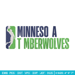 Minnesota Timberwolves logo embroidery design,NBA embroidery,Sport embroidery, Embroidery design, Logo sport embroidery