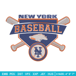 New York Mets design embroidery design, NCAA embroidery, Embroidery design, Logo sport embroidery, Sport embroidery