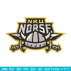 Northern Kentucky logo embroidery design, Sport embroidery, logo sport embroidery, Embroidery design, NCAA embroidery