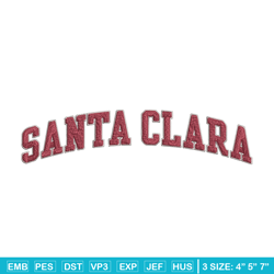 Santa Clara Broncos logo embroidery design, NCAA embroidery, Sport embroidery, logo sport embroidery, Embroidery design
