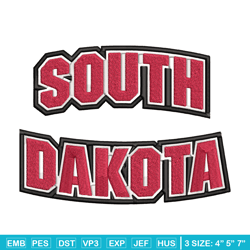 South Dakota Coyotes logo embroidery design, NCAA embroidery, Embroidery design,Logo sport embroidery,Sport embroidery