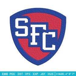 St. Francis College logo embroidery design,NCAA embroidery,Embroidery design,Logo sport embroidery, Sport embroidery.