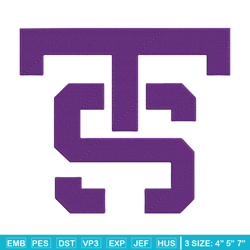 St. Thomas logo embroidery design,NCAA embroidery,Sport embroidery, Logo sport embroidery, Embroidery design.