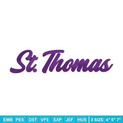 St. Thomas Tommies logo embroidery design, NCAA embroidery, Embroidery design,Logo sport embroidery,Sport embroidery