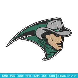 Stetson Hatters Logo embroidery design, Sport embroidery, logo sport embroidery, Embroidery design, NCAA embroidery