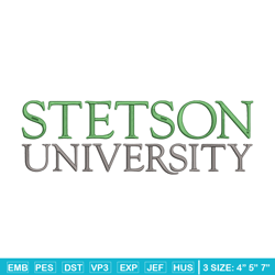 Stetson University logo embroidery design,NCAA embroidery, Sport embroidery,logo sport embroidery,Embroidery design