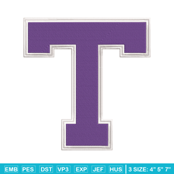 Tarleton Texans logo embroidery design, NCAA embroidery, Sport embroidery, logo sport embroidery, Embroidery design.