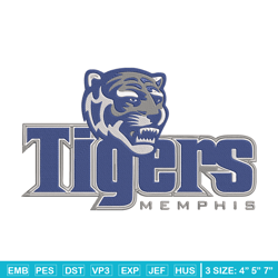 Tigers Memphis logo embroidery design, NCAA embroidery, Sport embroidery,Logo sport embroidery,Embroidery design