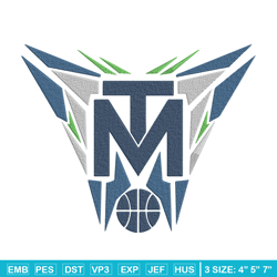 Timberwolves basketball embroidery design, NBA embroidery, Sport embroidery, Embroidery design, Logo sport embroidery