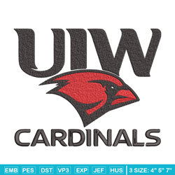 Uiw cardinals mascot embroidery design, NCAA embroidery,Sport embroidery,logo sport embroidery,Embroidery design