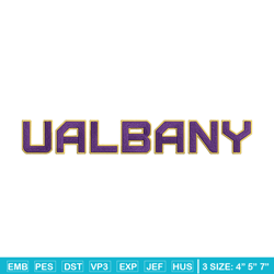 University at Albany logo embroidery design, NCAA embroidery, Sport embroidery, logo sport embroidery, Embroidery design
