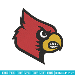University Louisville logo embroidery design, NCAA embroidery, Sport embroidery,Logo sport embroidery,Embroidery design