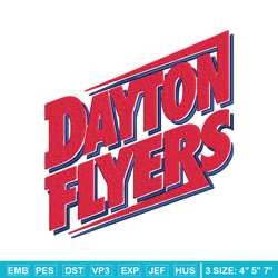 University of Dayton logo embroidery design, NCAA embroidery, Embroidery design,Logo sport embroidery,Sport embroidery