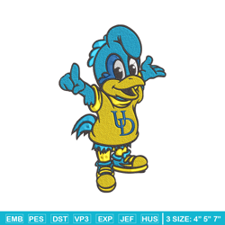 University of Delaware embroidery design, NCAA embroidery, Sport embroidery, Embroidery design ,Logo sport embroidery.