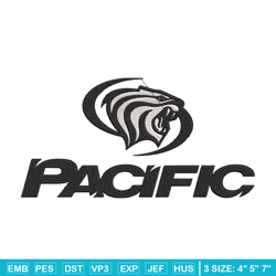 University of the Pacific embroidery design, NCAA embroidery, Sport embroidery,logo sport embroidery,Embroidery design