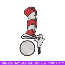 Cat In The Hat Embroidery Design, Cat In The Hat Embroidery, Embroidery File, logo shirt, Digital download