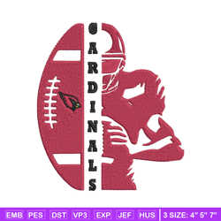 Football Player Arizona Cardinals embroidery design, Cardinals embroidery, NFL embroidery, logo sport embroidery.