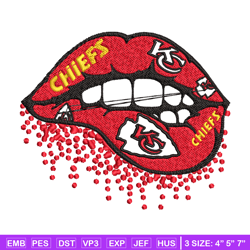 Kansas City Chiefs Embroidery design, Super Bowl lip Embroidery, logo design, Embroidery File, Instant download.