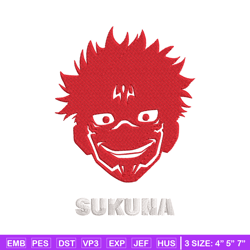 Sukuna laugh Embroidery Design, Jujutsu Embroidery, Embroidery File, Anime Embroidery, Anime shirt, Digital download