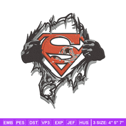 Superman Symbol Cleveland Browns embroidery design, Cleveland Browns embroidery, NFL embroidery, logo sport embroidery.