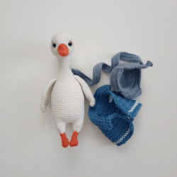 crocheted goose, crocheted toy, for gift