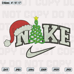 nike santa hat embroidery designs, nike embroidery designs, digital download