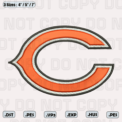 chicago bears embroidery designs, nfl embroidery designs, digital download
