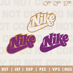 3 Logo Nike Embroidery Machine Design, Nike Embroidery Design, Instant Download