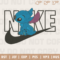 Nike Stitch Embroidery Machine Design, Stitch Embroidery Design, Instant Download