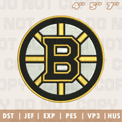 Boston Bruins Embroidery Machine Design, NHL Embroidery Design, Instant Download