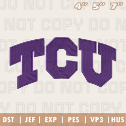 TCU Horned Frogs Embroidery Machine Design, NFL Embroidery Design, Instant Download