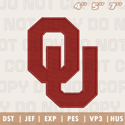 Oklahoma Sooners Embroidery Machine Design, NFL Embroidery Design, Instant Download