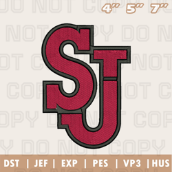 St. John's Red Storm Embroidery Machine Design, NFL Embroidery Design, Instant Download