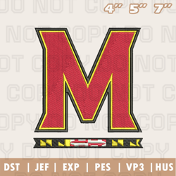 Maryland Terrapins Embroidery Machine Design, NFL Embroidery Design, Instant Download