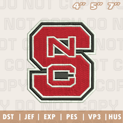 NC State Wolfpack Embroidery Machine Design, NFL Embroidery Design, Instant Download