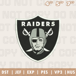 Oakland Raiders Embroidery Machine Design, NFL Embroidery Design, Instant Download