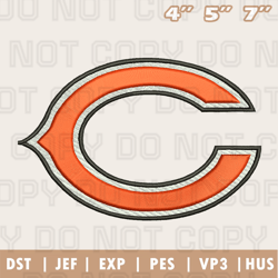 Chicago Bears Embroidery Machine Design, NFL Embroidery Design, Instant Download